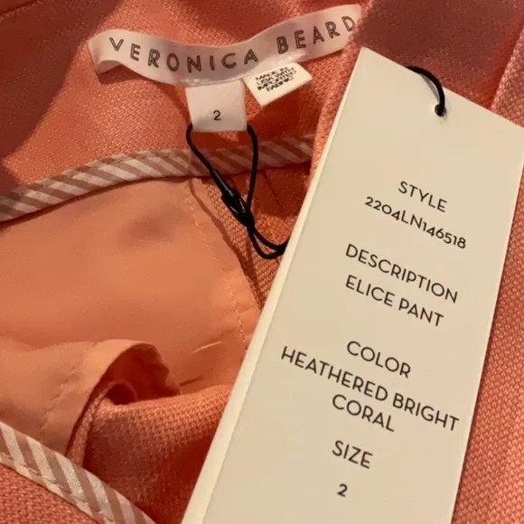 Veronica Beard Elice Pand Heathered bright coral - Picture 9 of 10